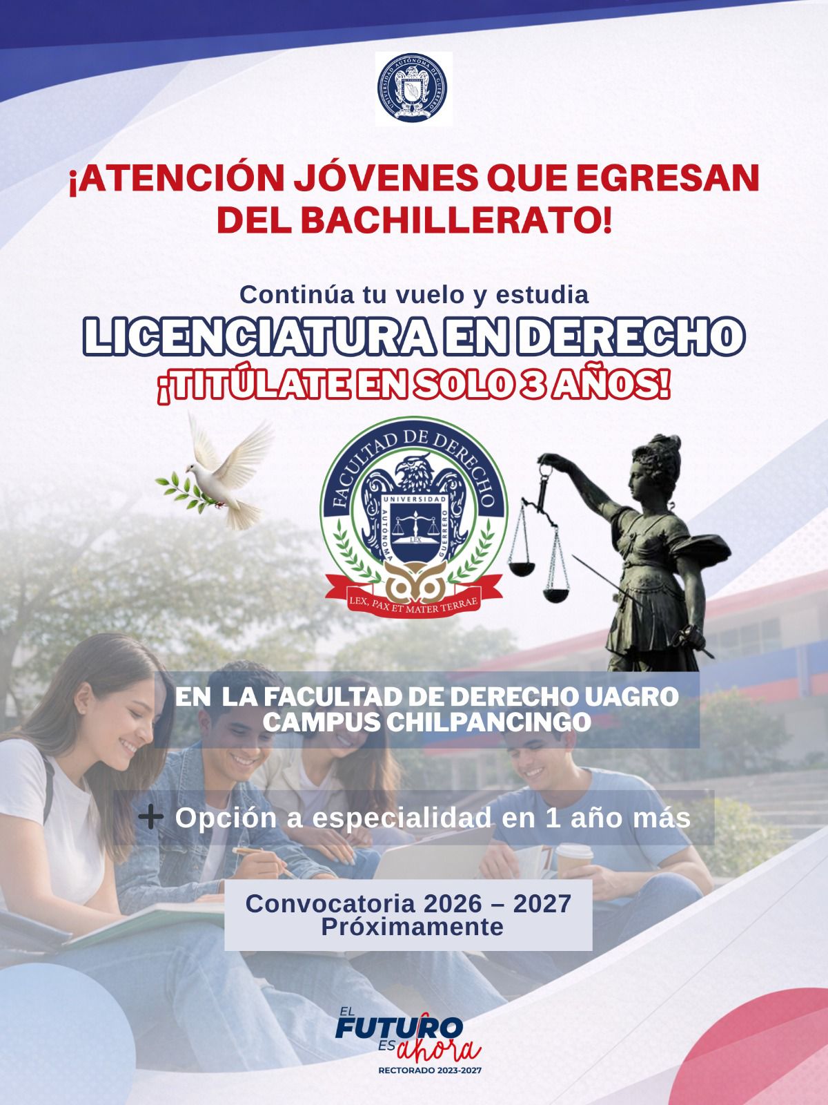 📢⚖️ ¡Atención jóvenes egresados del bachillerato!